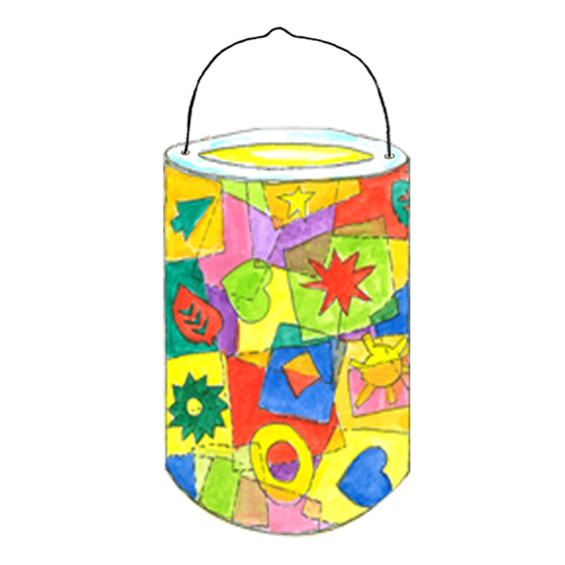 Kleister-Patchwork Laterne Kleister-Patchwork Laterne